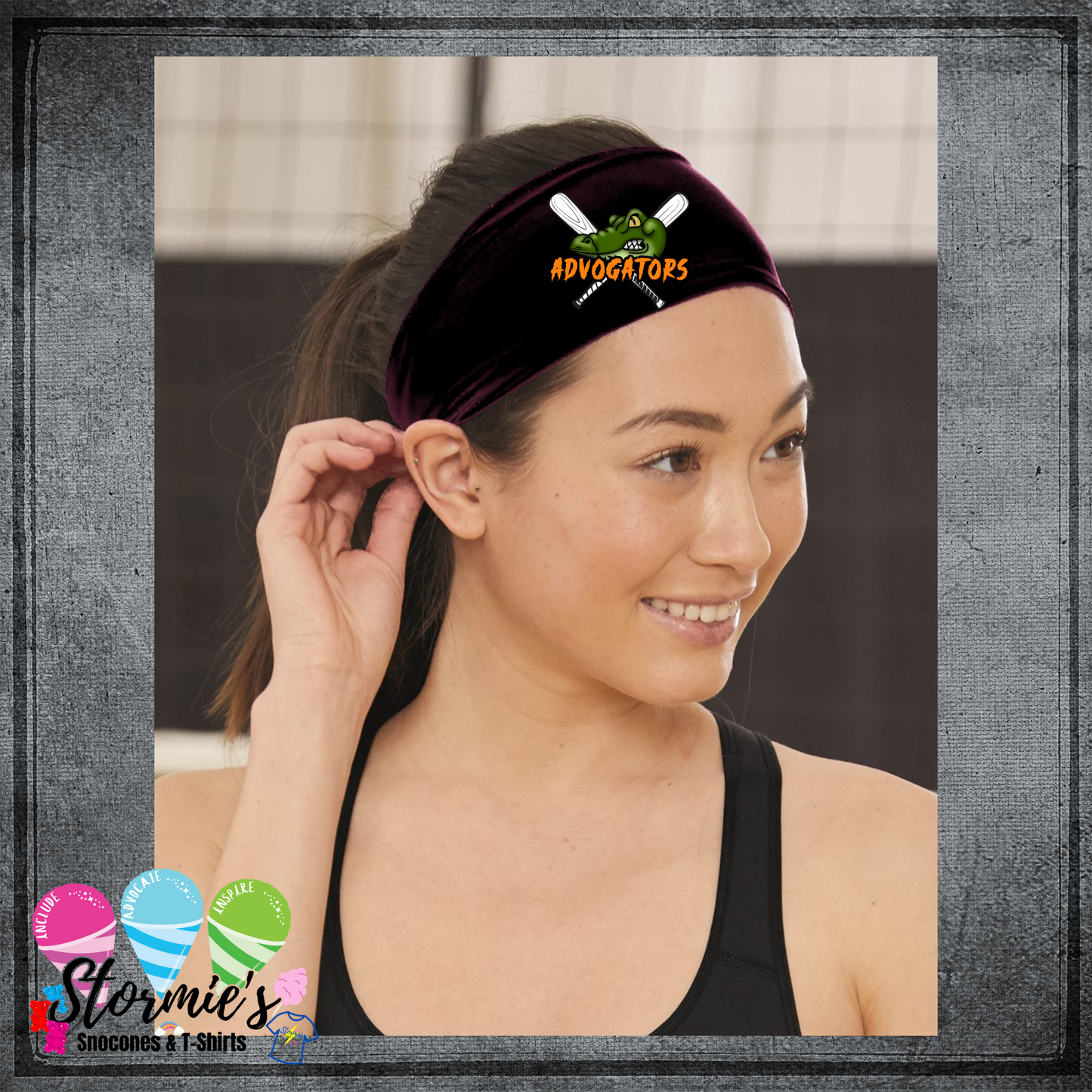 Advogators Black Headband
