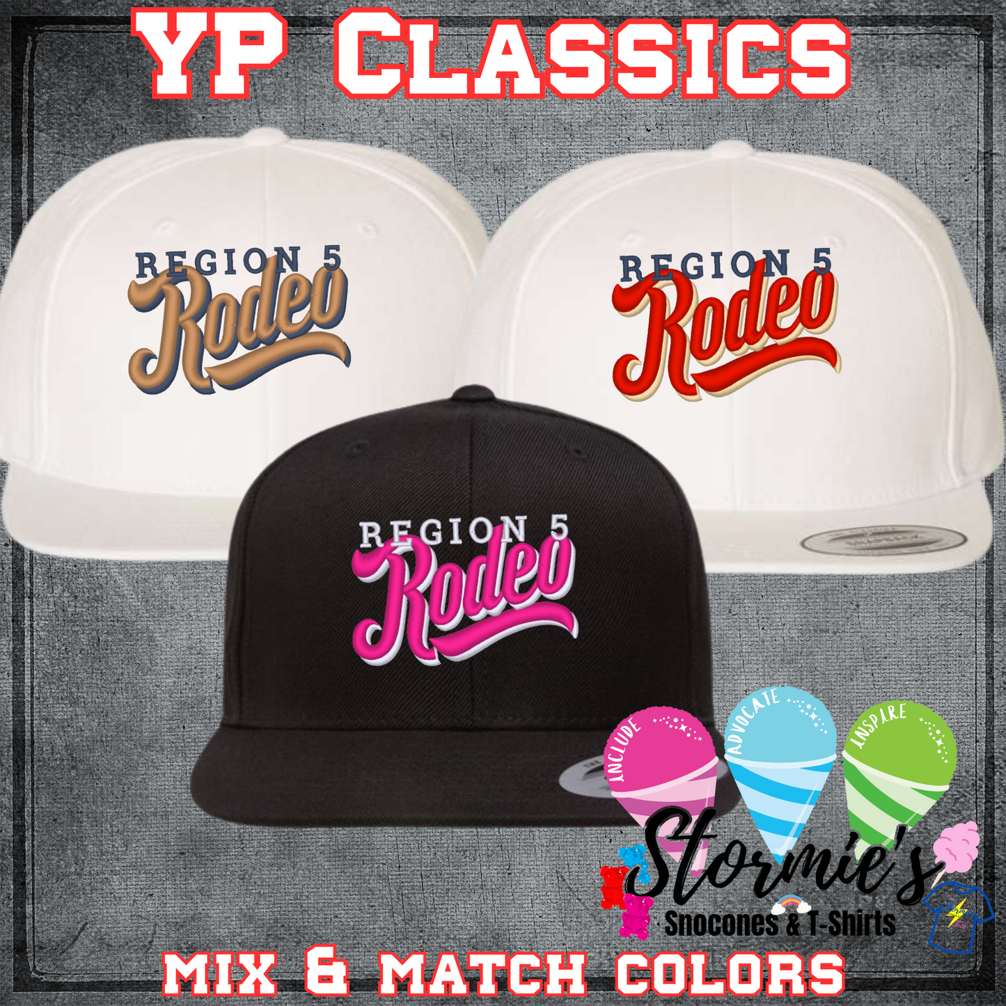 Region 5 YP Classics Flat Bill Snapback Embroidered Hat