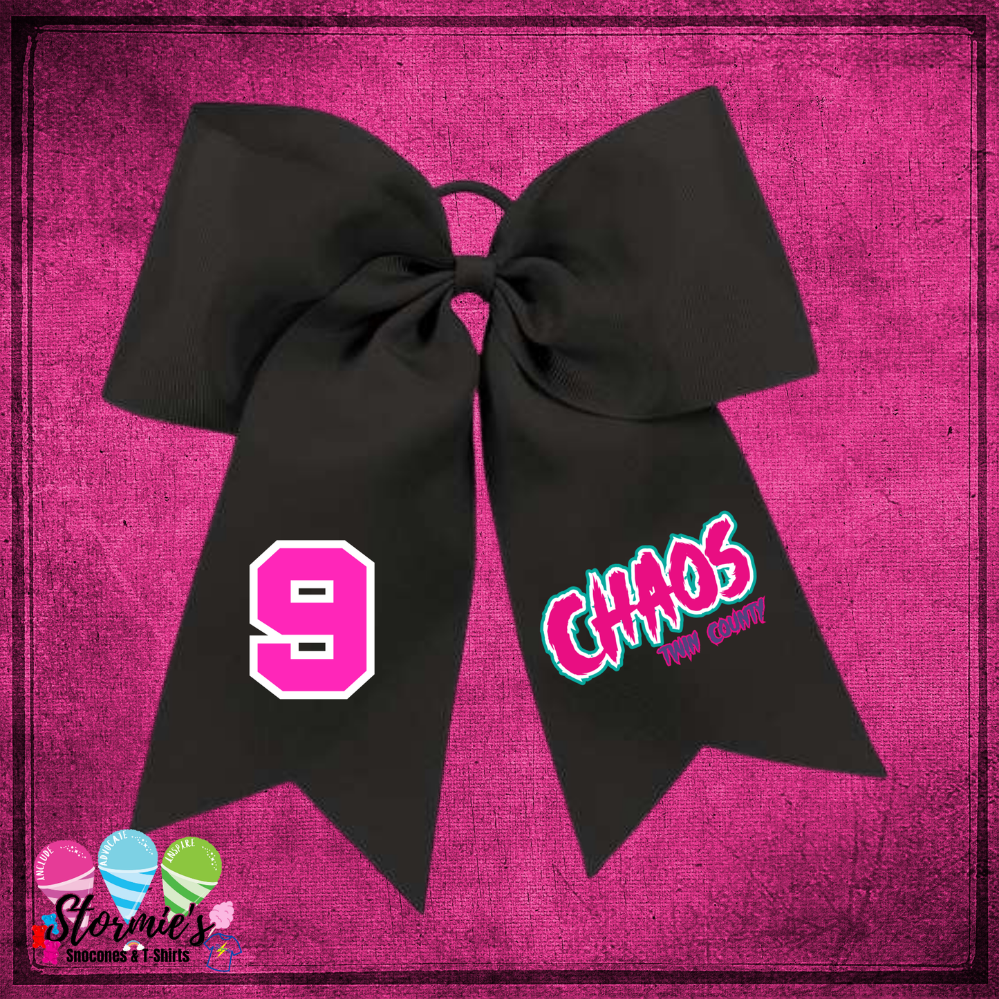Chaos Black Hair Bow