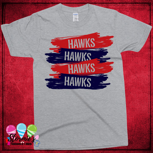 Hawks Repeat Swipes Sport Gray TShirt