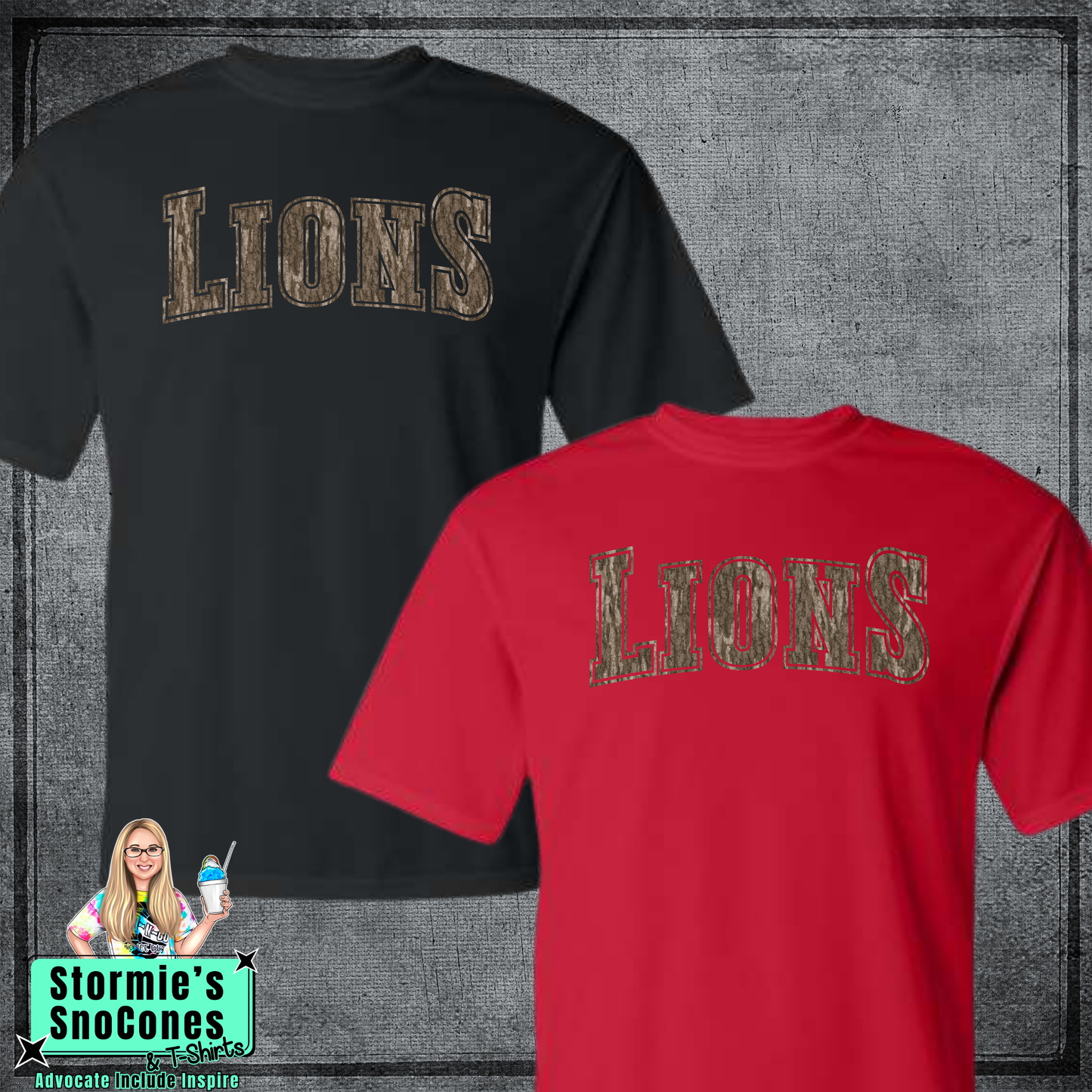Kountze Lions Bottomland Camo - Dryblend or Dryfit - Short Sleeve Shirt