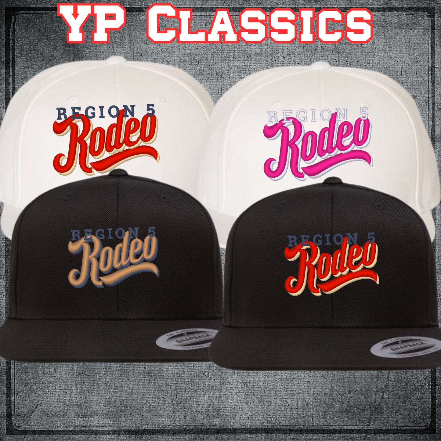 Region 5 YP Classics Flat Bill Snapback Embroidered Hat