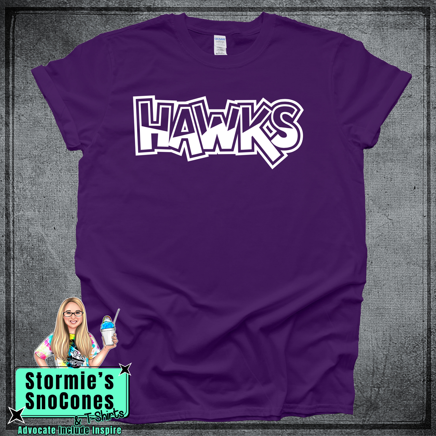 Hawks Graffiti Field Day - Color Wars Spring 2026 Purple Shirt