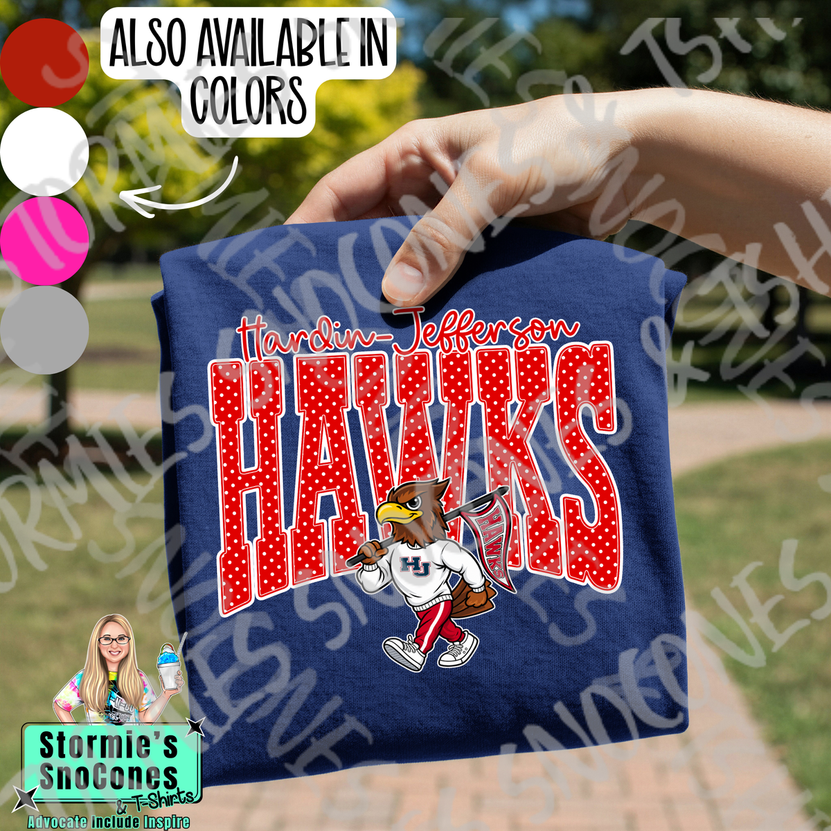 Hawk Dots Mascot Gildan Comfort Colors Tultex Shirt