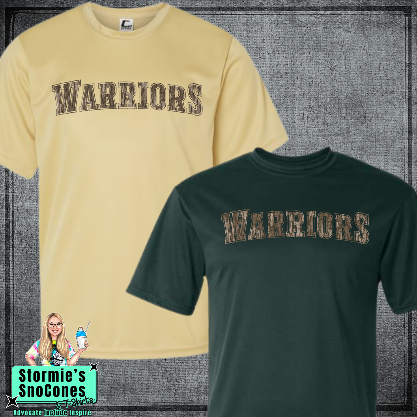 Legacy Christian Academy Warriors Bottomland Camo - Dryblend or Dryfit - Short Sleeve Shirt
