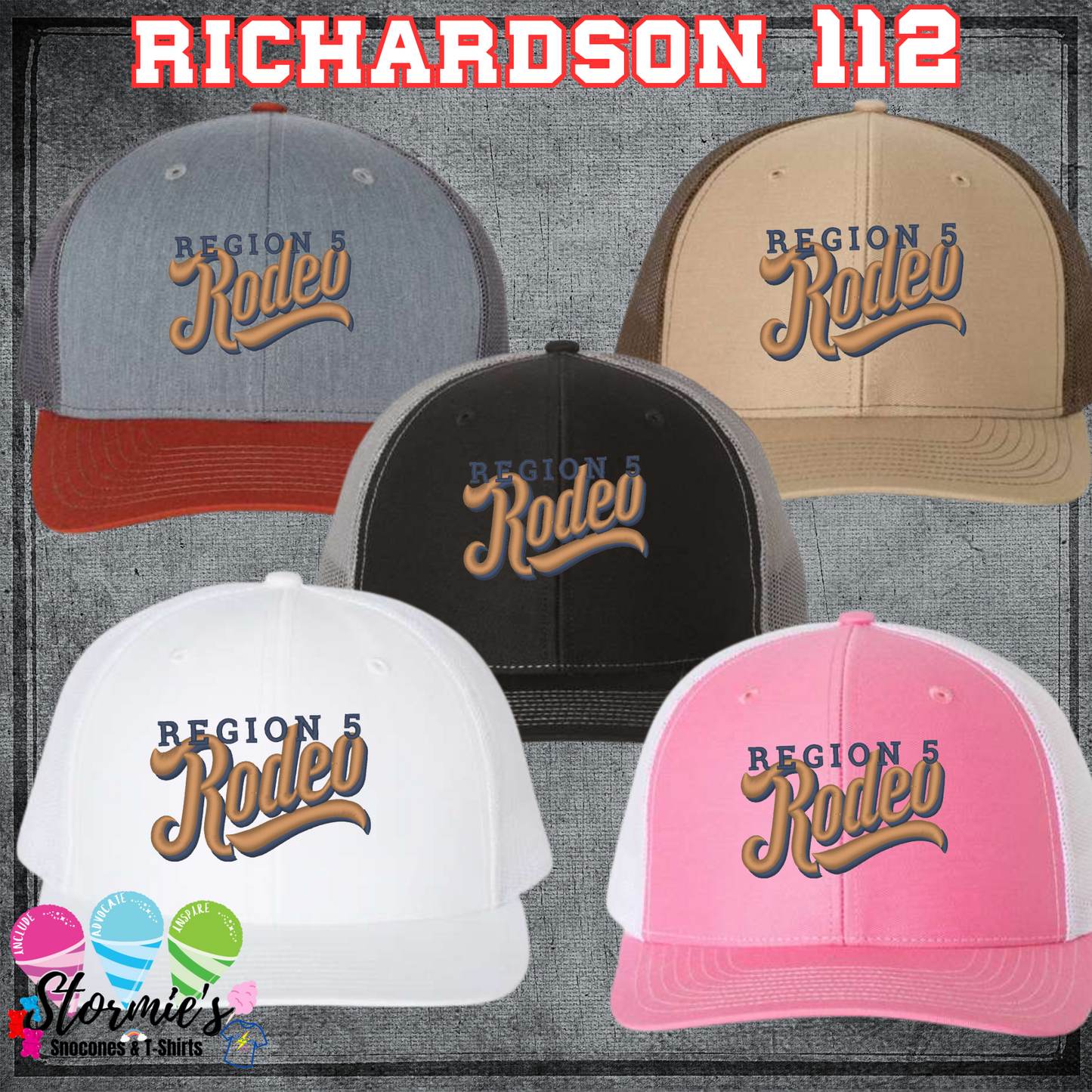 Region 5 Richardson Mesh Back Embroidered Hat