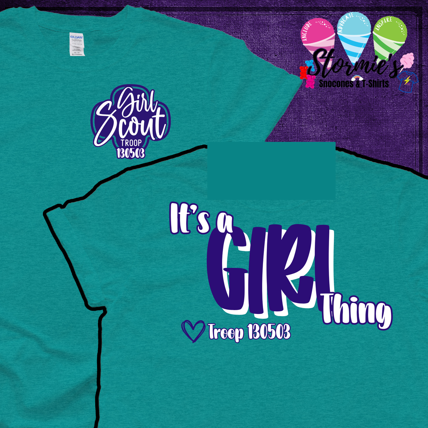 Girl Scouts Troop 130503 - It's a Girl Thing - Jade Dome Shirt