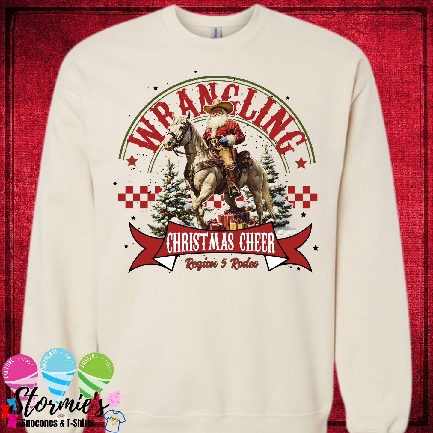 Wrangling Christmas Cheer Region 5 Sweatshirt & Hoodie & Long Sleeve Shirt