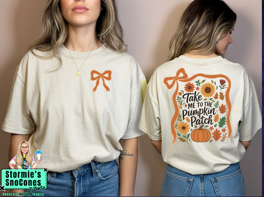 Take Me to the Pumpkin Patch Ivory Comfort Colors Shirt