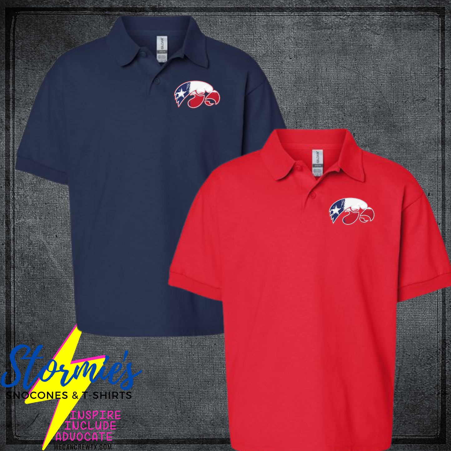 HJ Texas Hawk Head Polo shirt