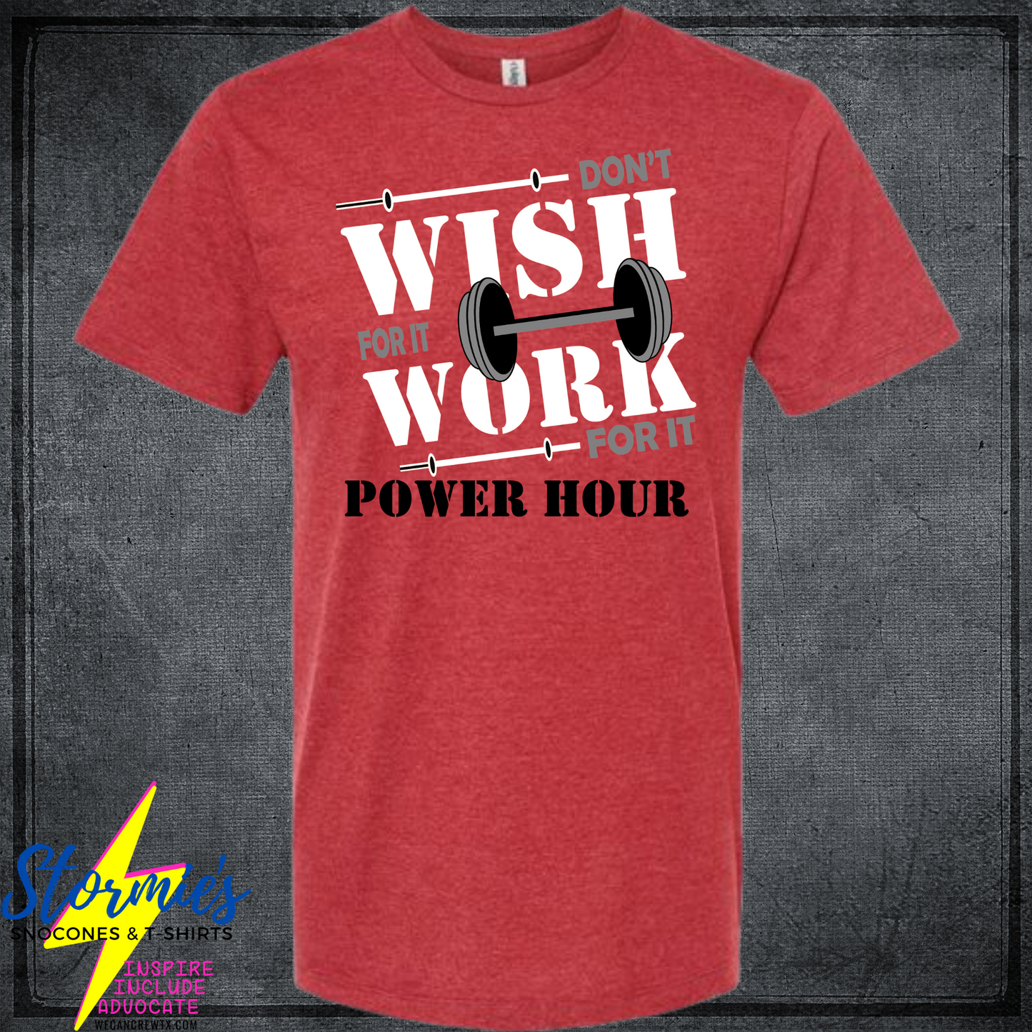 Power Hour Heathered Tultex Unisex Shirt