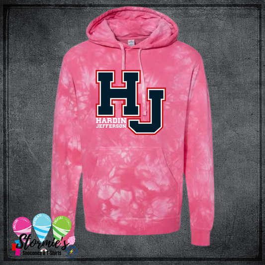 HJ Pink Tie-Dye Sweatshirt & Hoodie