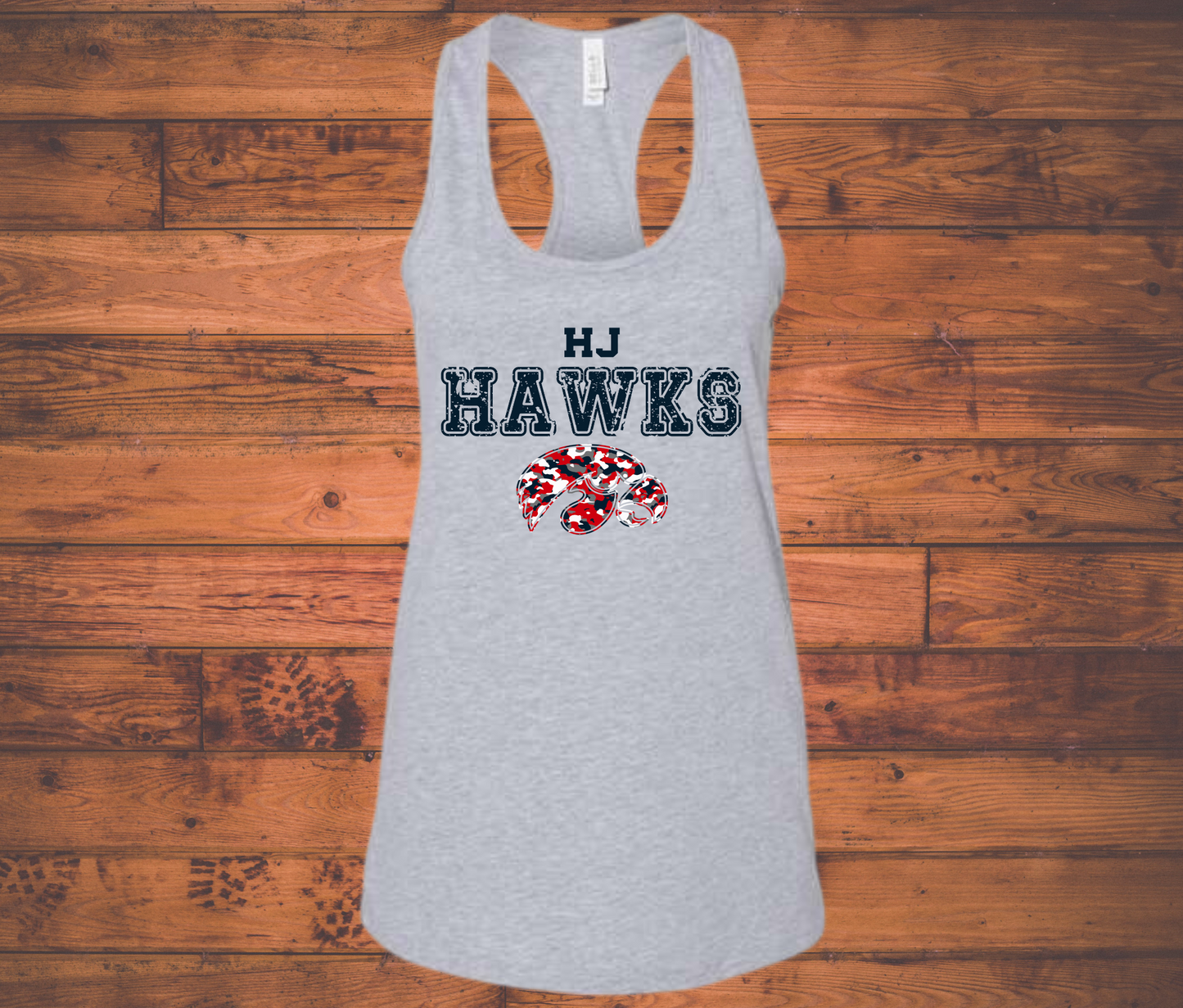 Hawks Football 2023 Bella Racer Back Tank Top