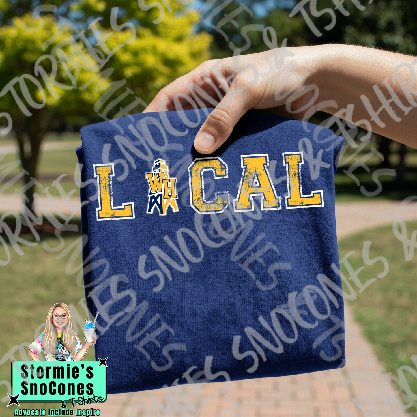 West Hardin Oilers Logo Local Navy Gildan Comfort Colors Bella Canvas Shirt