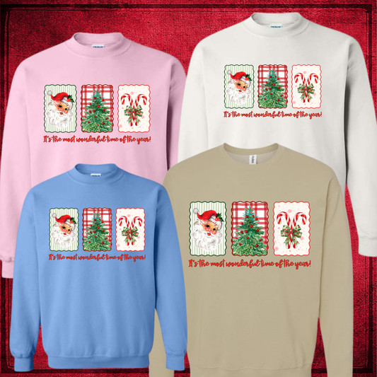 Most Wonderful Time of the Year Santa Windows Sweatshirt