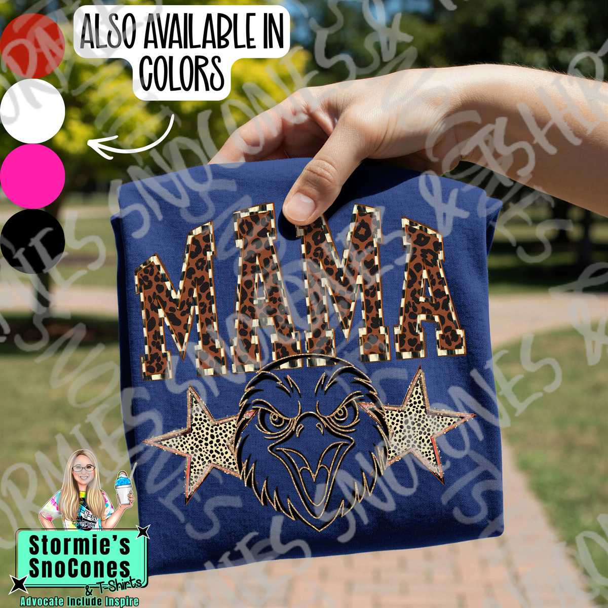 Hawks Mama Cheetah Gildan Comfort Colors Tultex Shirt