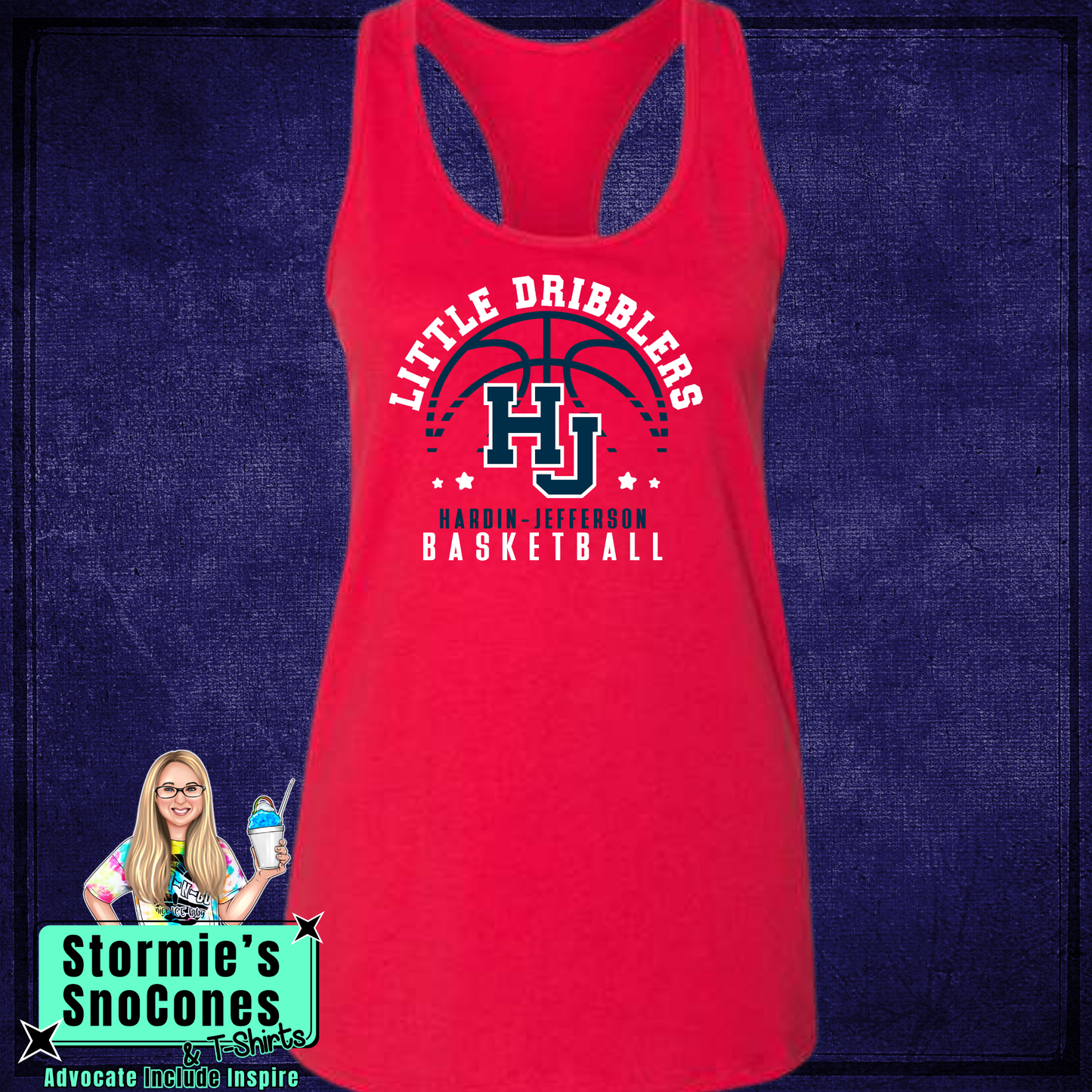 Hawks Rookie Boys All Stars 2026 Bella Racer Back Red Tank Top