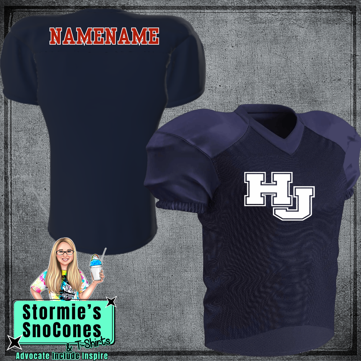 Hawks HJ Champro Time Out Practice Football Jersey - Custom Name Optional