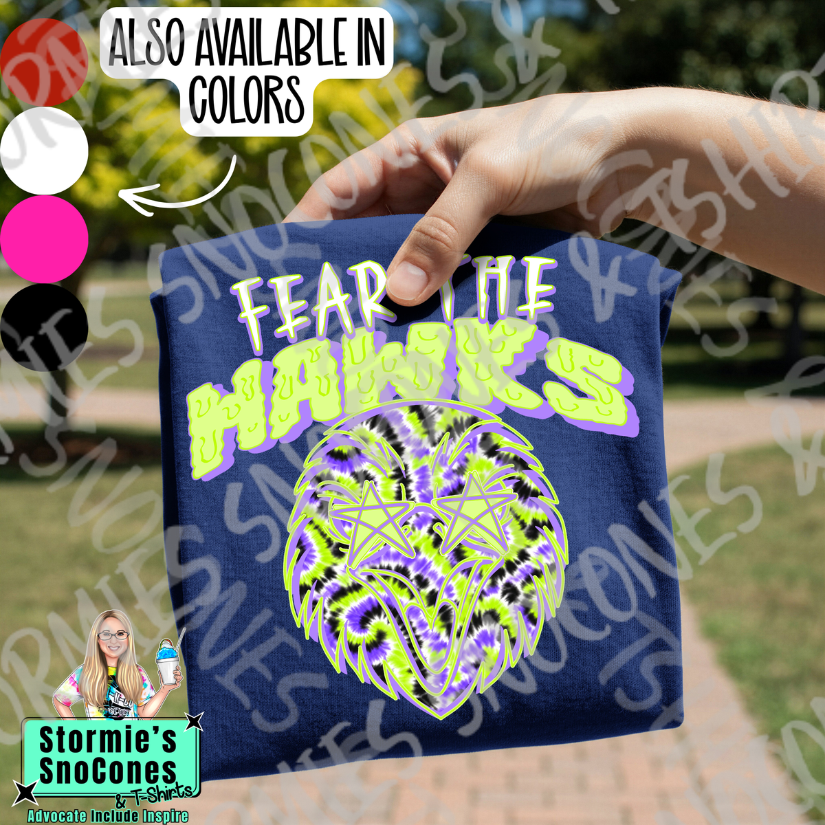 Fear The Hawks Halloween Gildan Comfort Colors Tultex Shirt