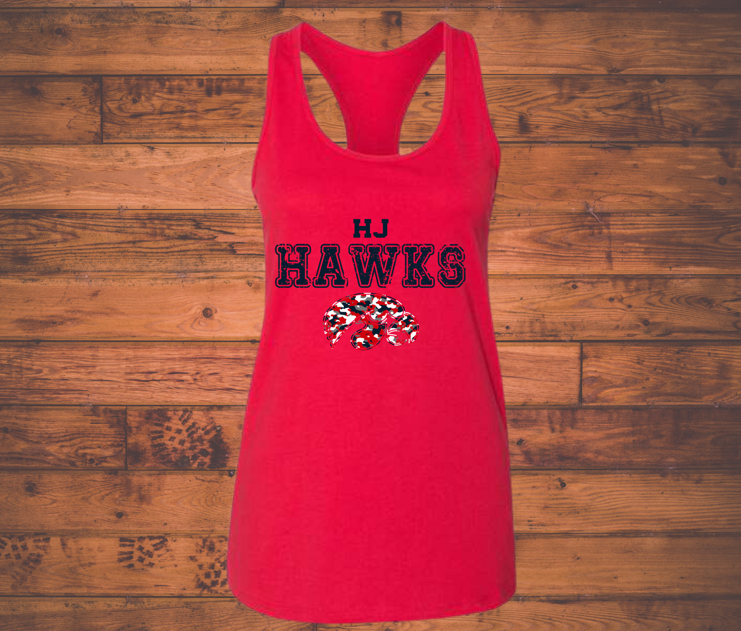 Hawks Football 2023 Bella Racer Back Tank Top