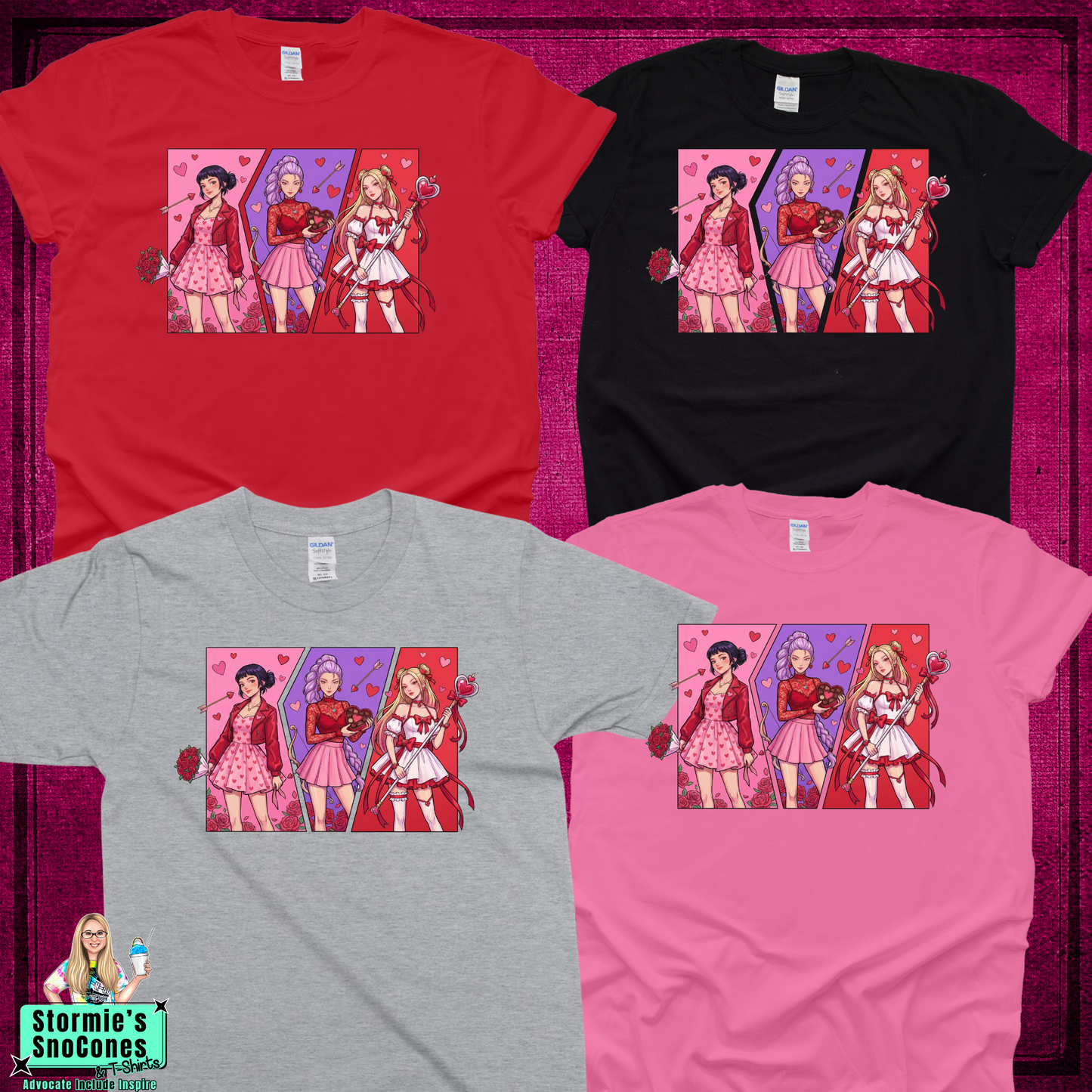 K-Pop Girls Cupid Valentines Tshirt