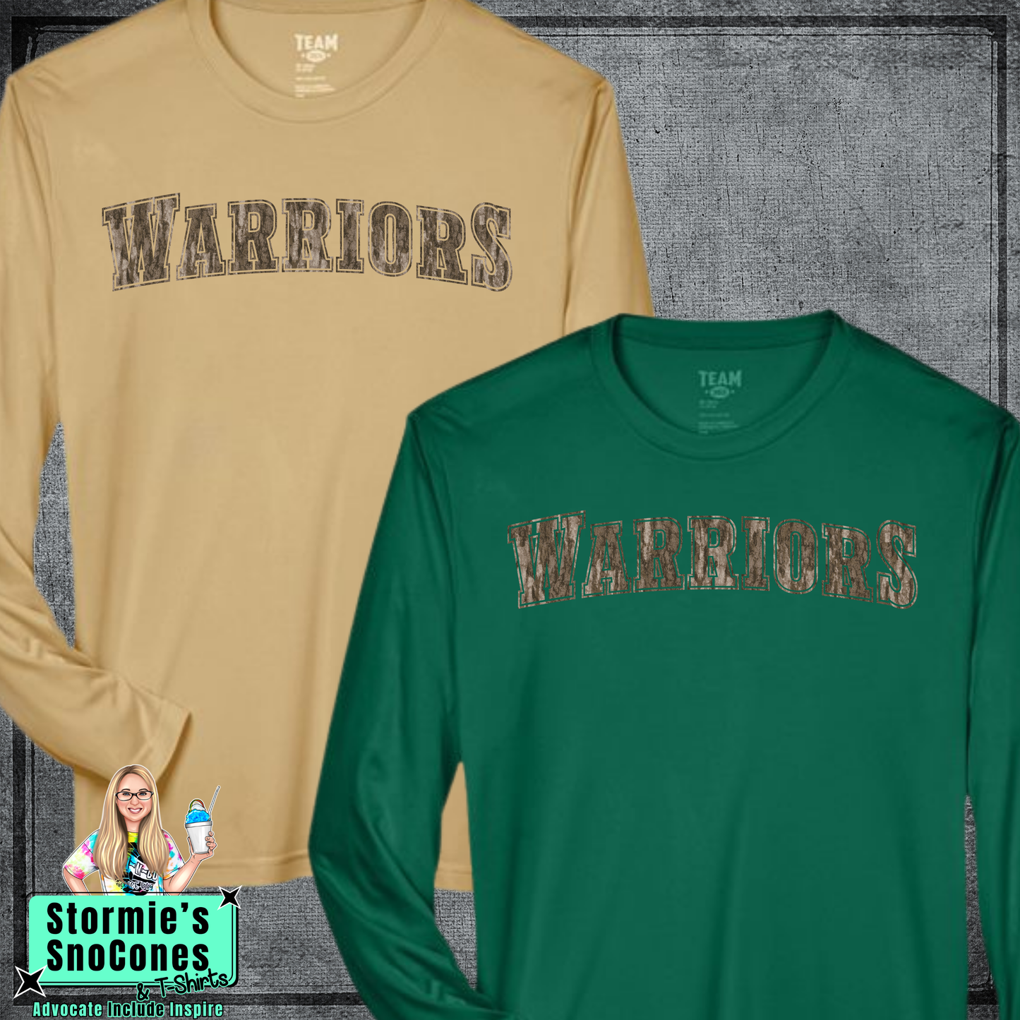 Legacy Christian Academy Warriors Bottomland Camo - Dryblend or Dryfit - Long Sleeve Shirt