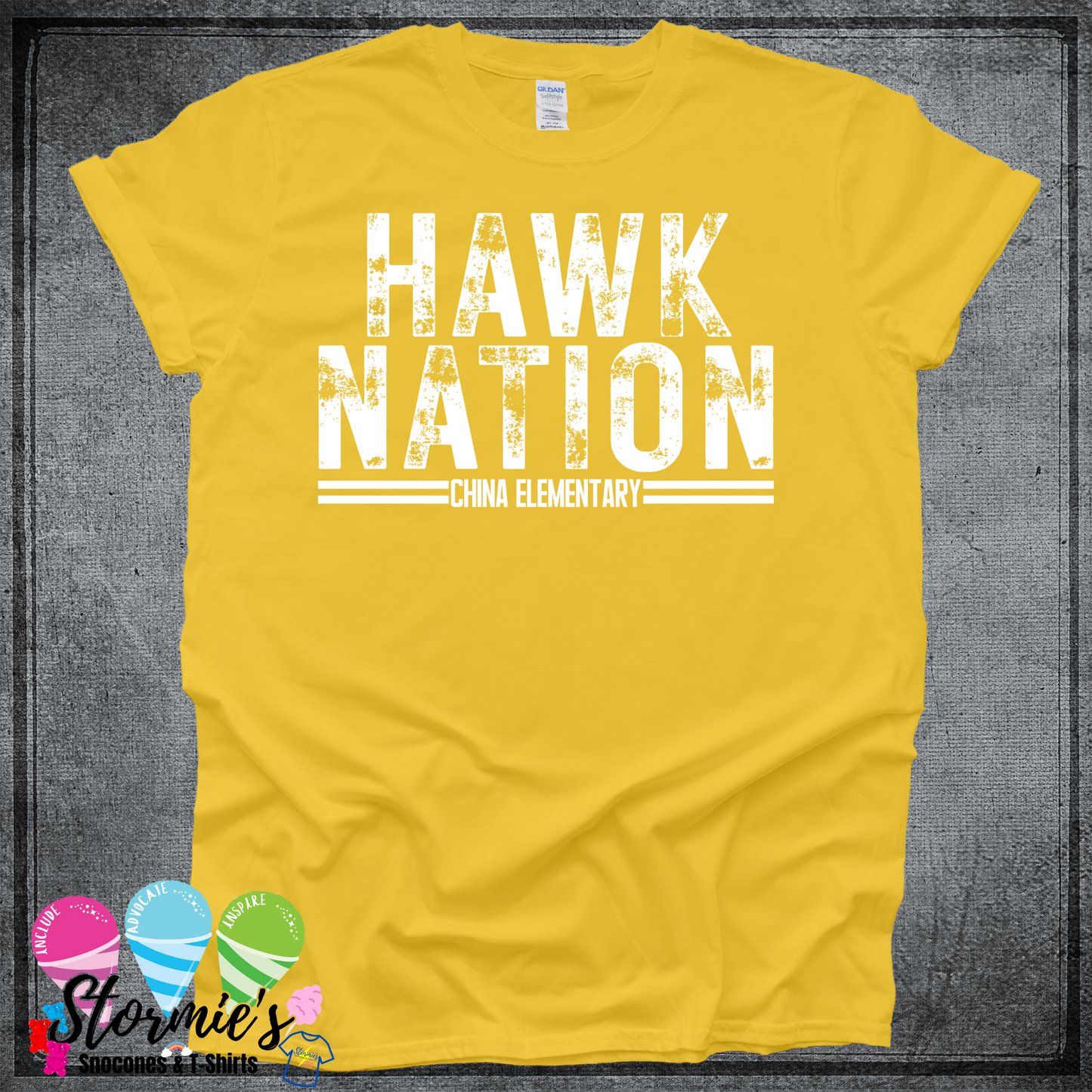 Hawk Nation - China Elementary- Water Day 2025 Shirt Yellow