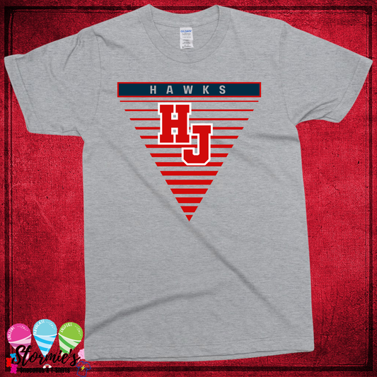 Hawks HJ Triangle Sport Gray TShirt