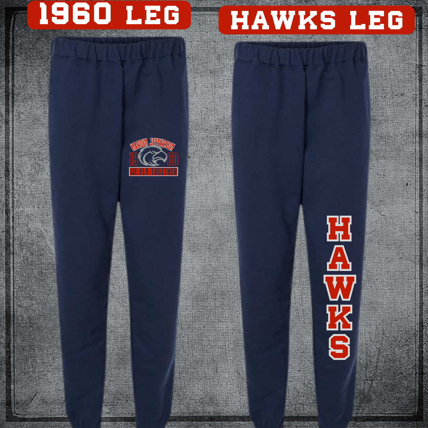 Hardin Jefferson HJ Hawks Softstyle Navy Sweatsuit Set - 4 Top Styles