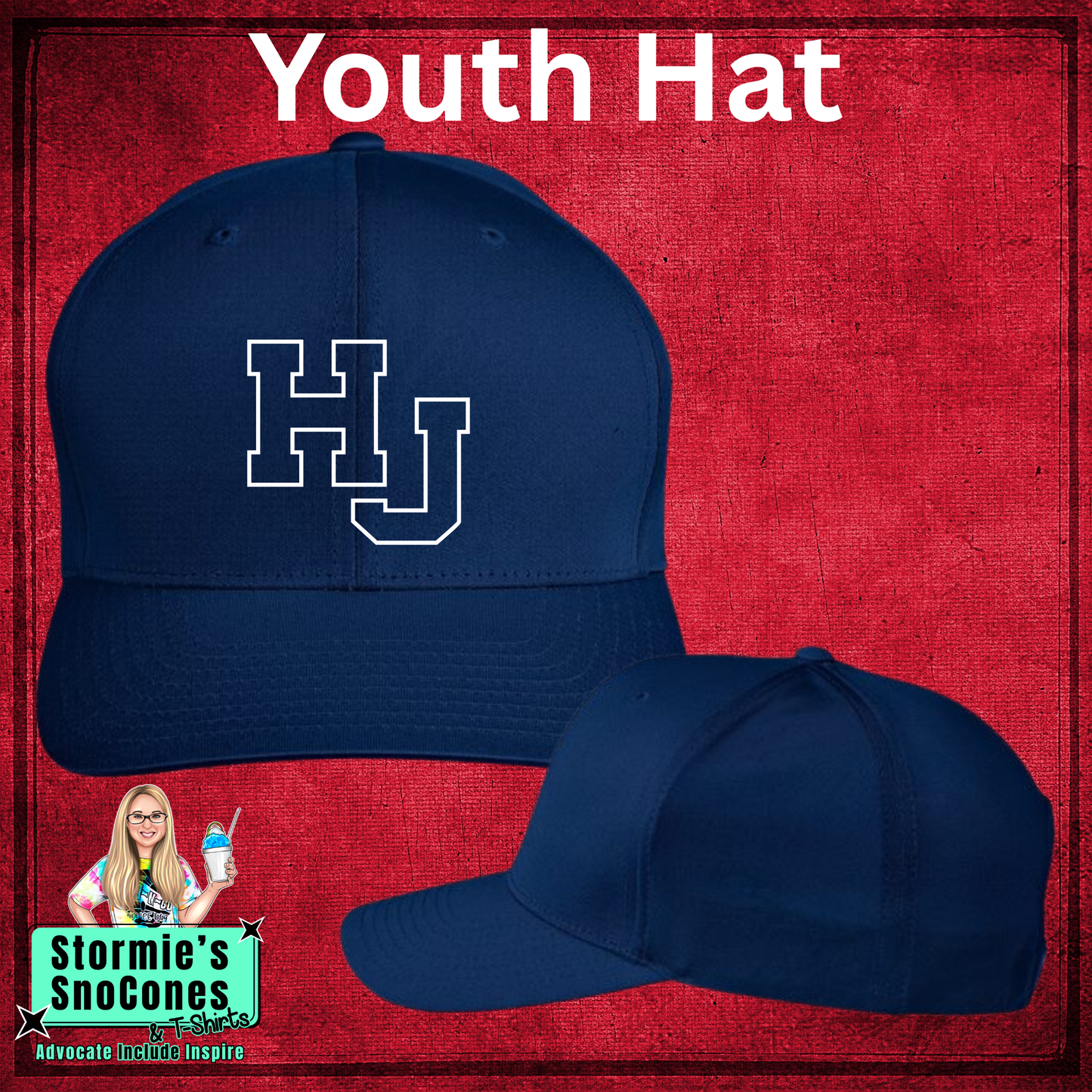 5th and 6th graders Futures Tournament Navy Yupoong Zone Performance Youth Embroidered Hat - PICK UP ONLY