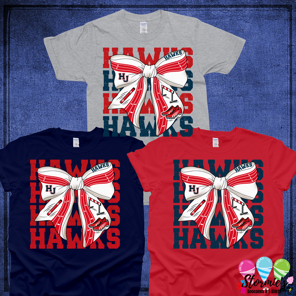 Hawks HJ Coquette Track & Field Bow Shirt