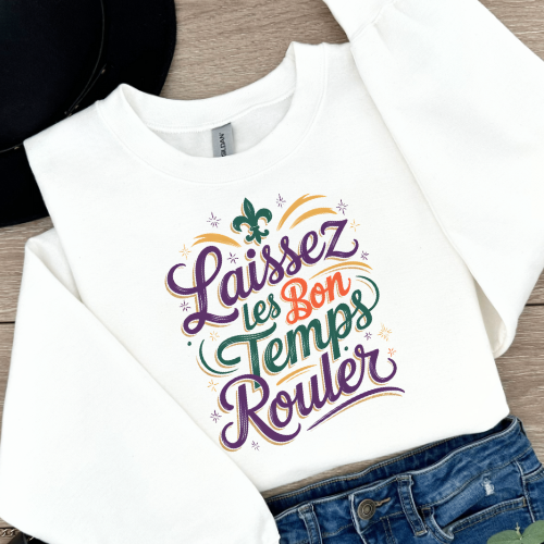 Laissez Les Bon Temps Rouler White Sweatshirt & Hoodie
