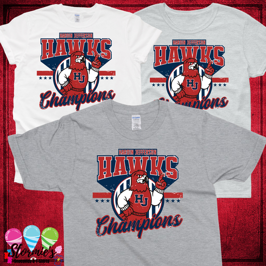 Hawks HJ Mascot Champions Retro TShirt