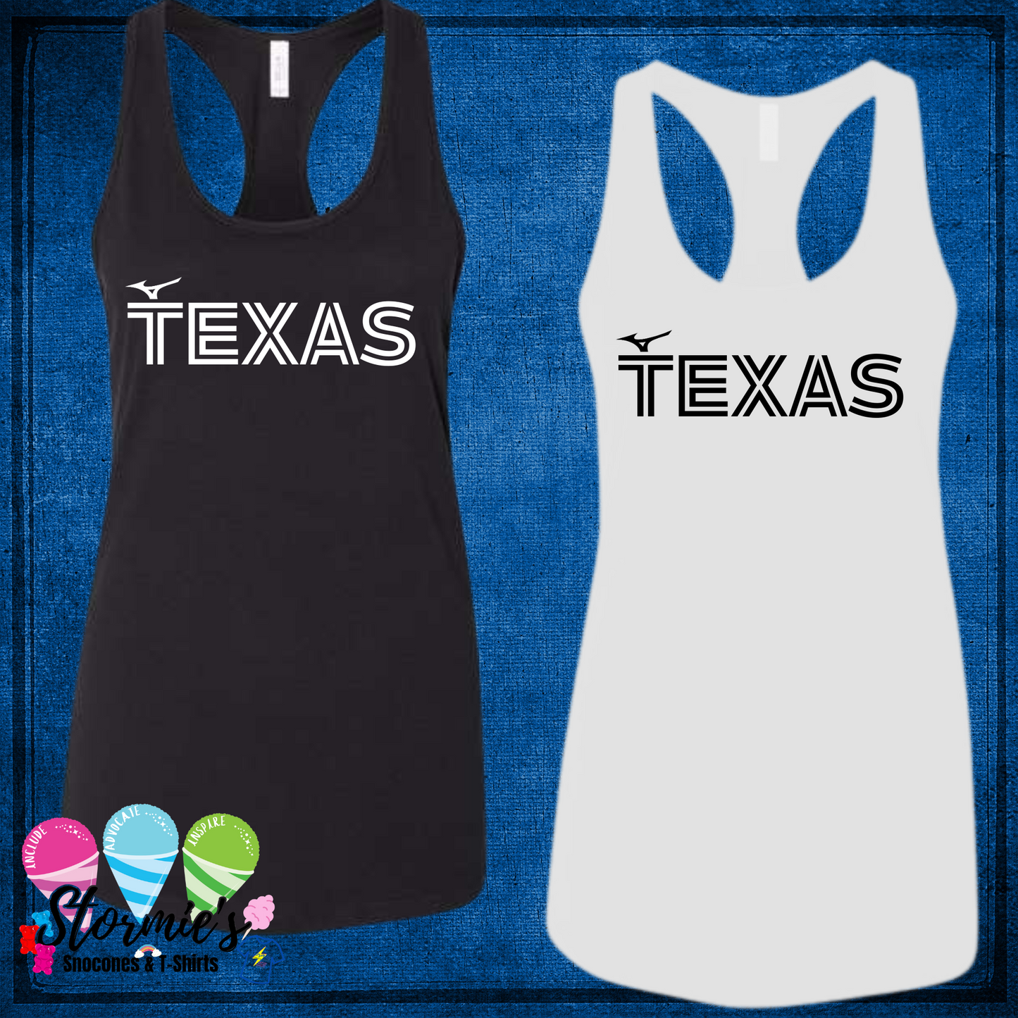 Mizuno Baseball Big Texas Logo Bella Racer Back Tank Top