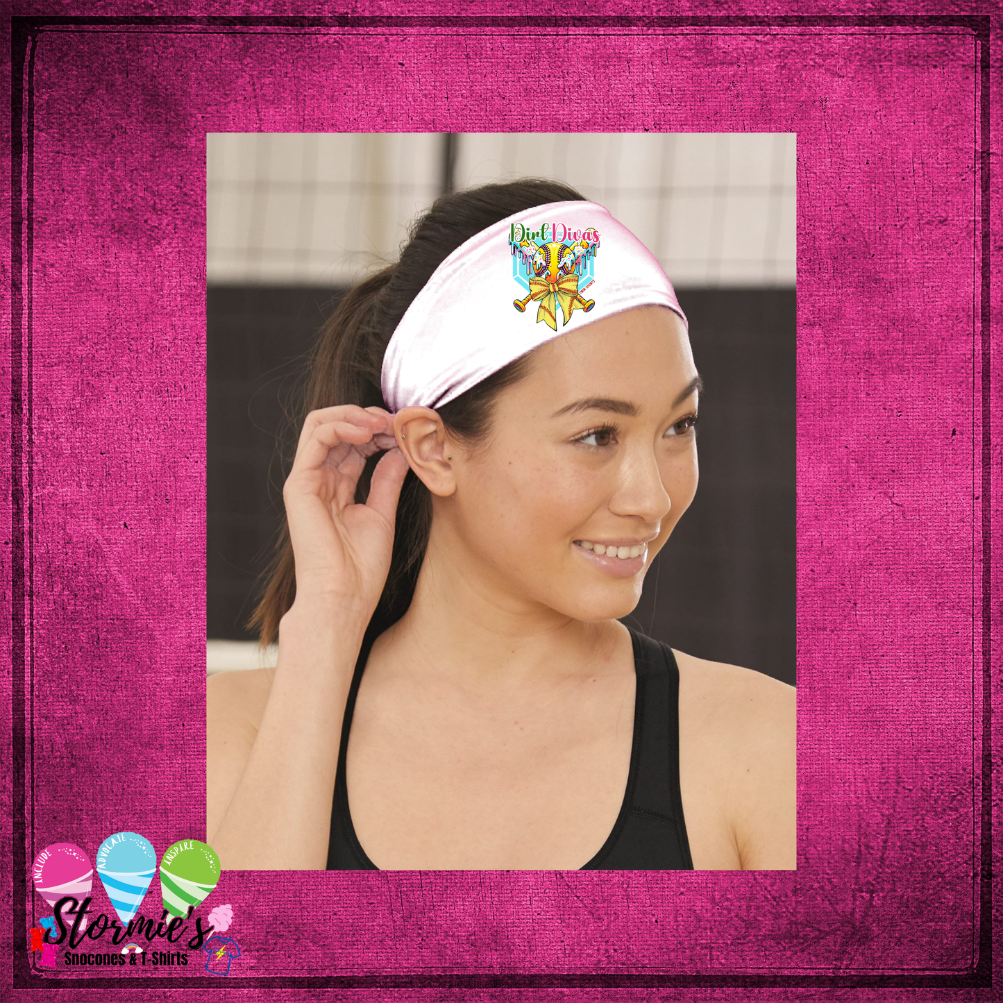 Dirt Divas White Headband