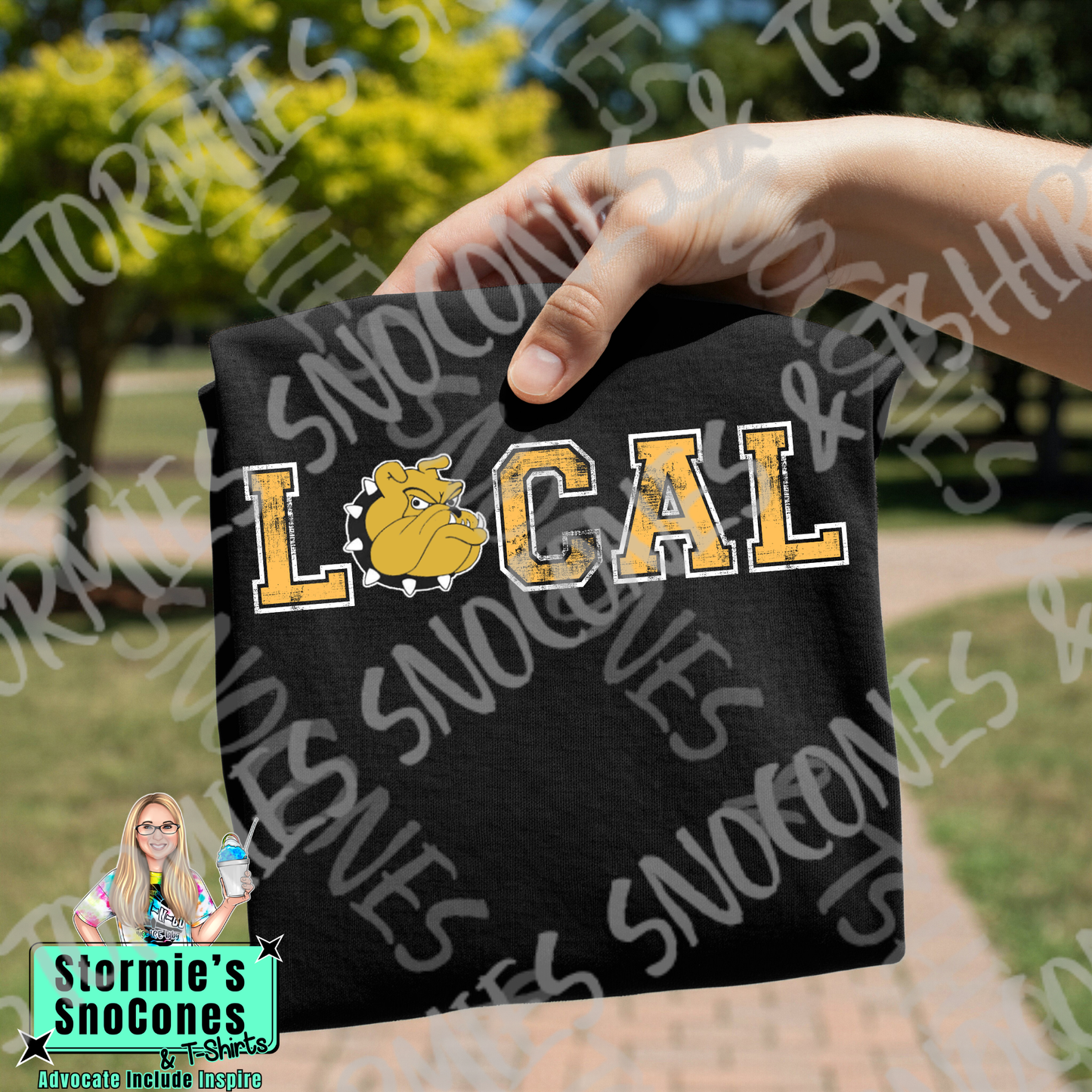 Nederland Bulldogs Logo Local Black Gildan Comfort Colors Bella Canvas Shirt