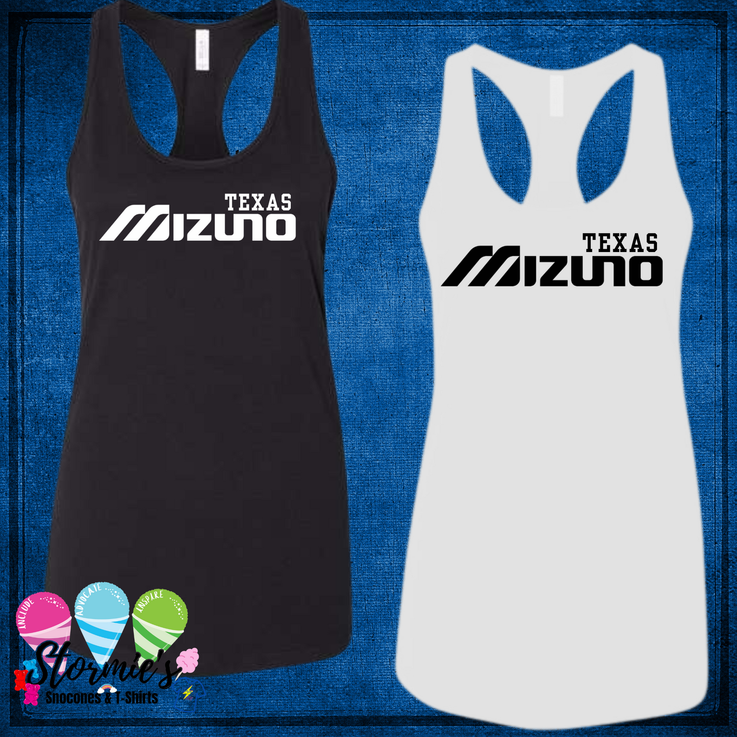 Mizuno Baseball Small Texas Bella Racer Back Tank Top
