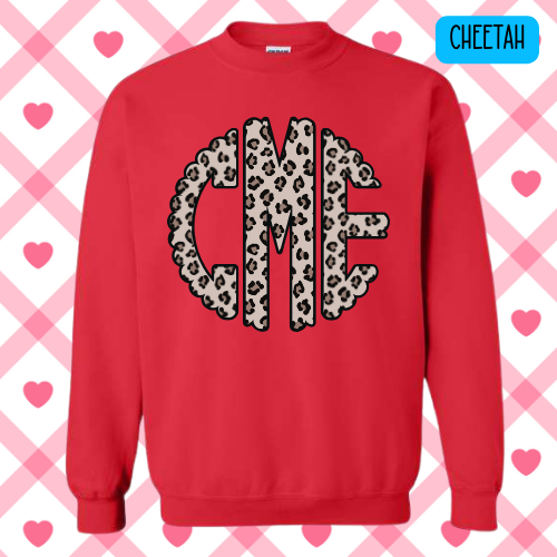Custom Monogram Initials Sweatshirt