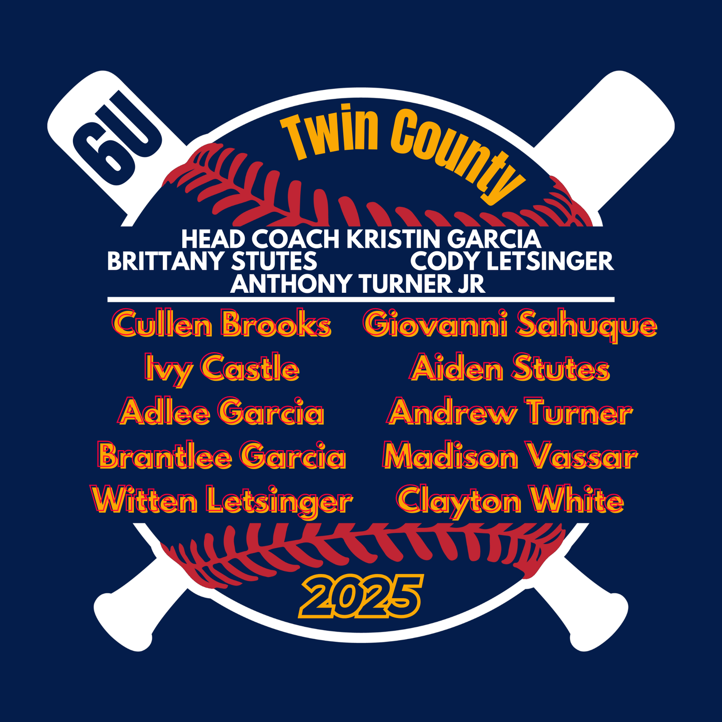 Mudhens 6u Twin County 2025 Navy Dry Fit Shirt