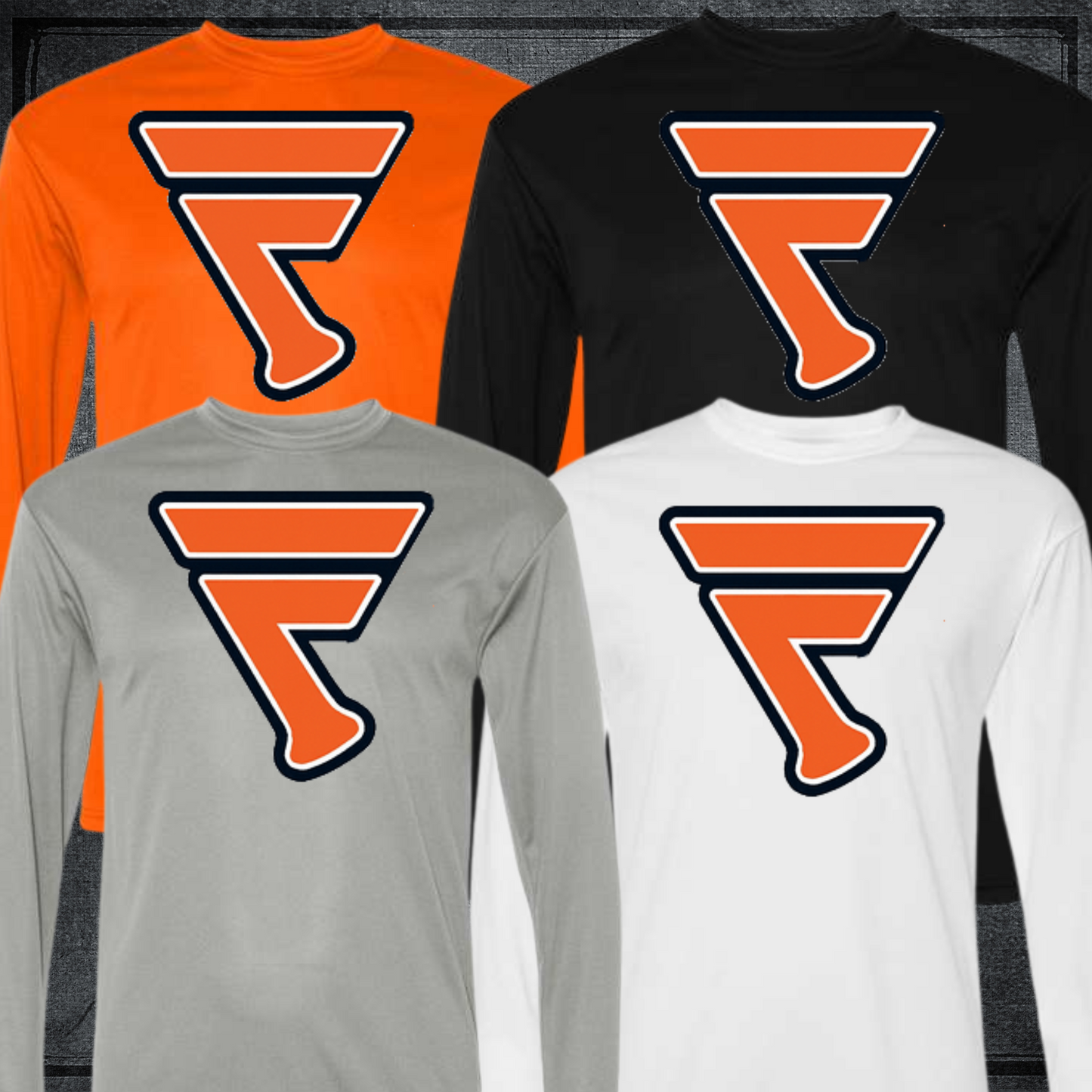 Franchise Baseball Big Logo DRY FIT Long Sleeve Shirt