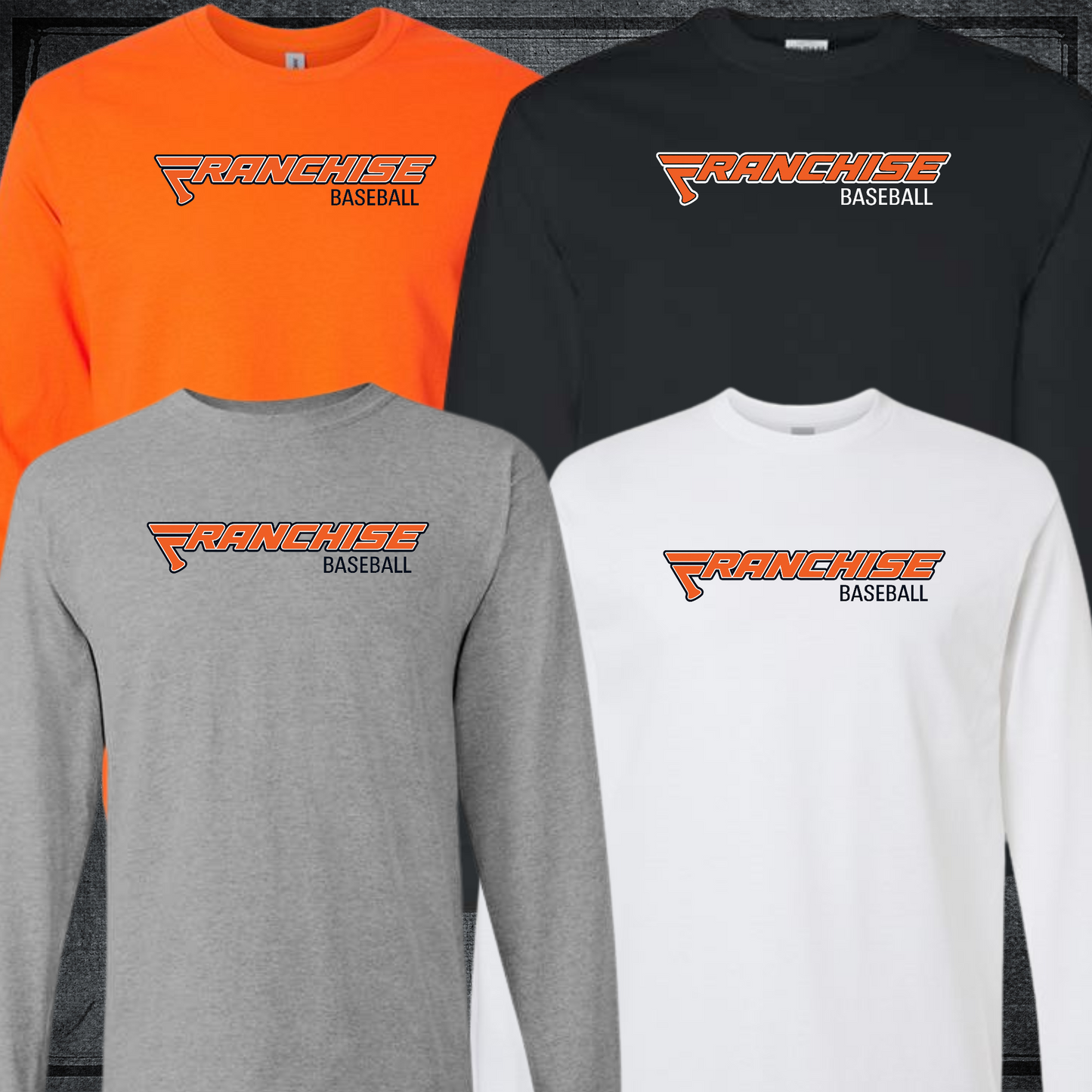 Franchise Baseball Full Long Logo Long Sleeve Shirt