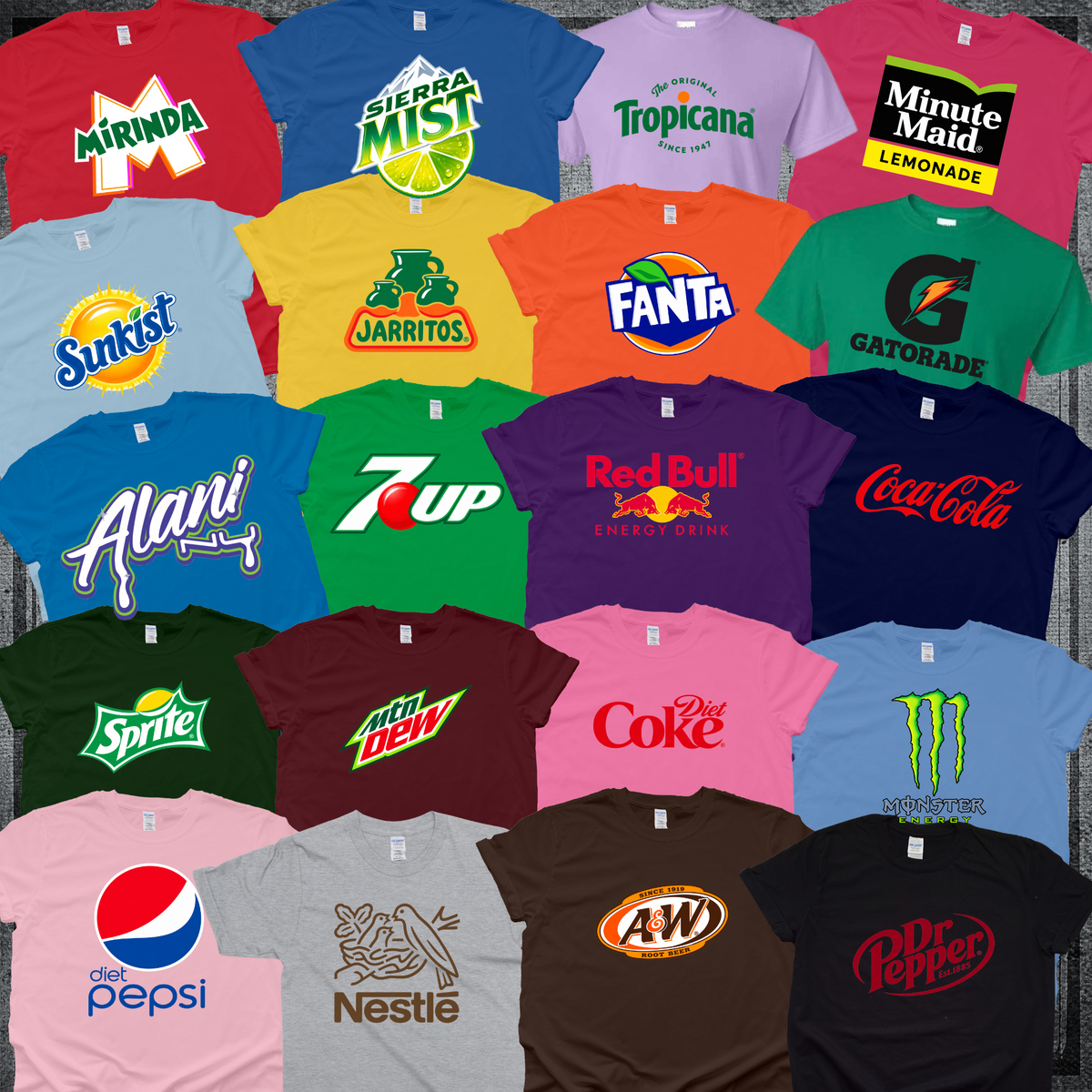Soda Group Costume Gildan Comfort Colors Tultex Shirt