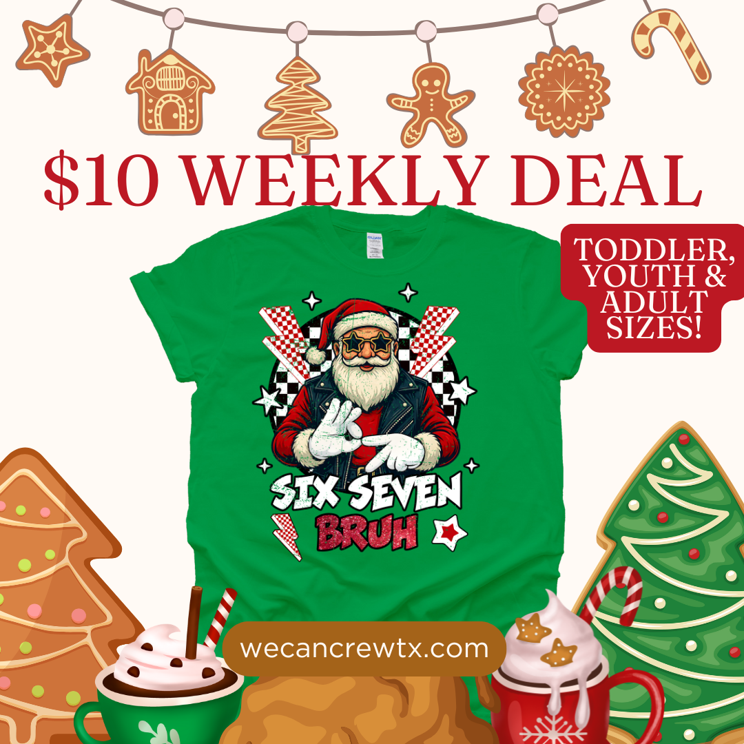 Santa 67 Bruh Green Shirt