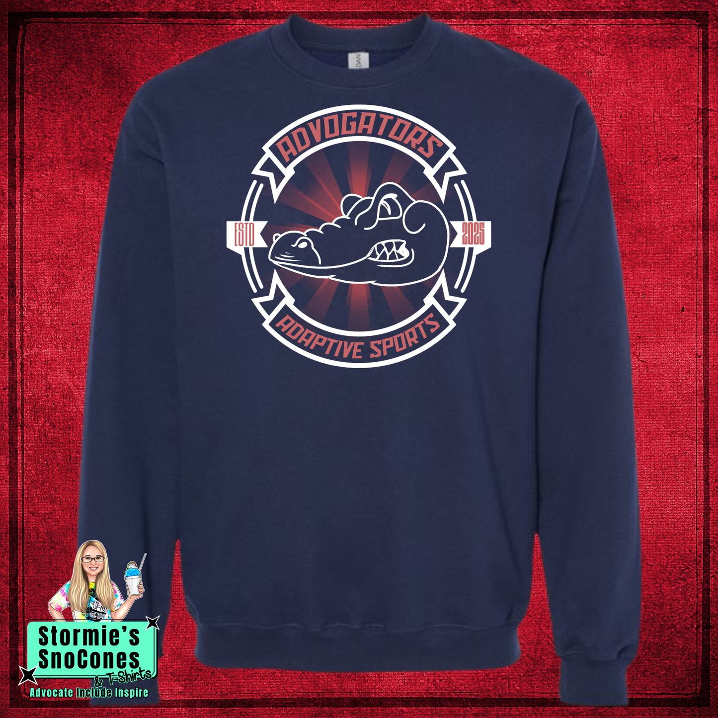 Advogators Football & Cheer 2026 Navy Sweatshirt & Hoodie & Long Sleeve Shirt