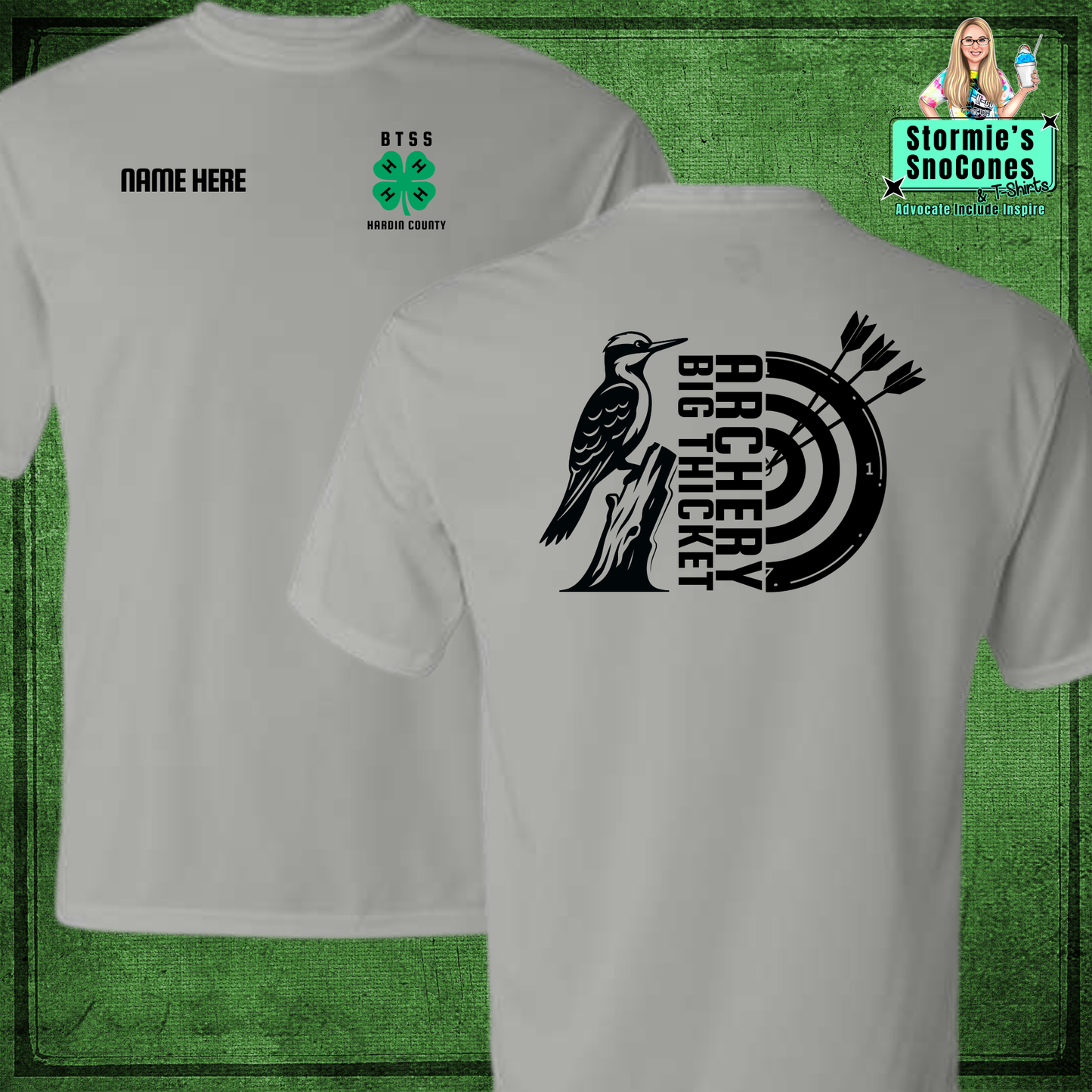 4H Big Thicket Archery Silver Dry Fit Shirt