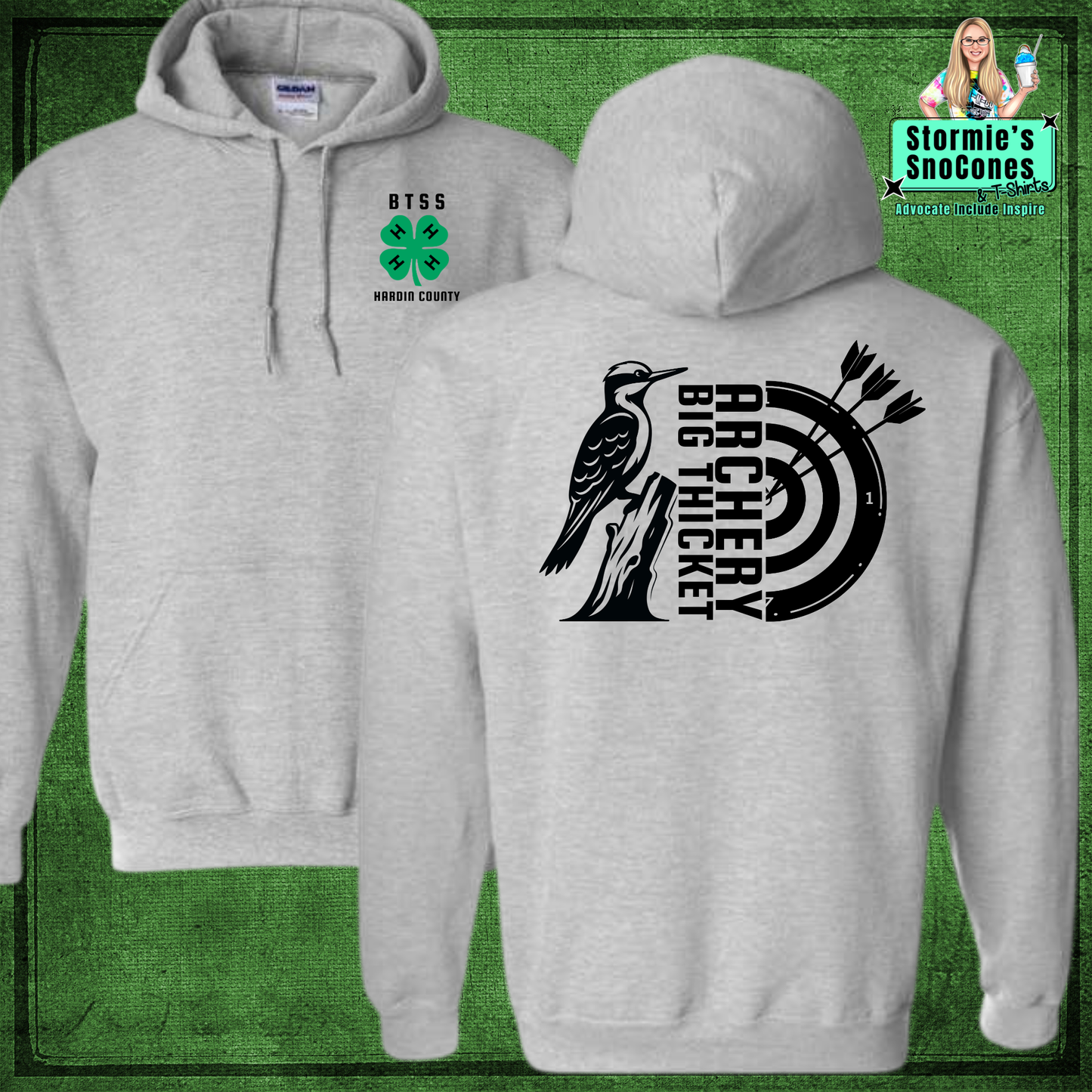 4H Big Thicket Archery Gray Shirt & Sweatshirt & Hoodie & Long Sleeve Shirt