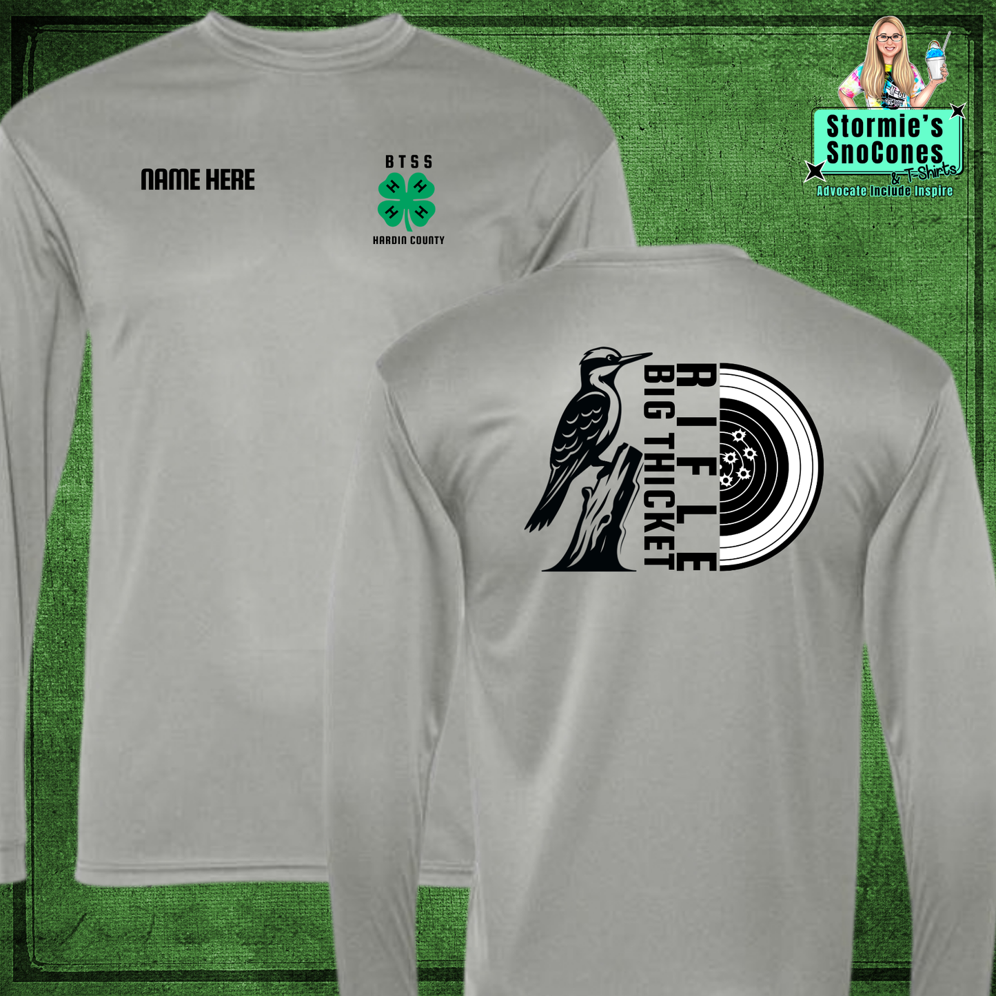 4H Rifle Big Thicket Silver Long Sleeve Dry Fit Shirt