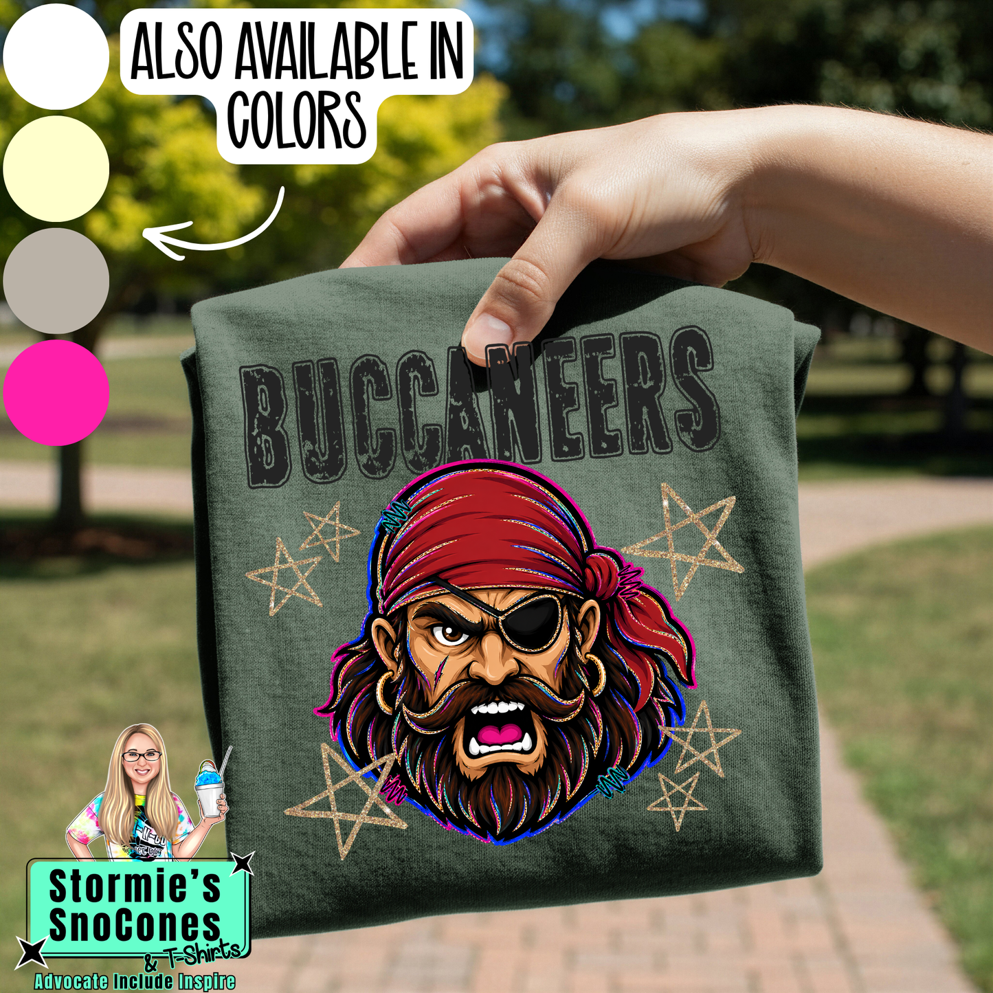 Buccaneers Grunge Varsity Stars Gildan Comfort Colors Tultex Shirt