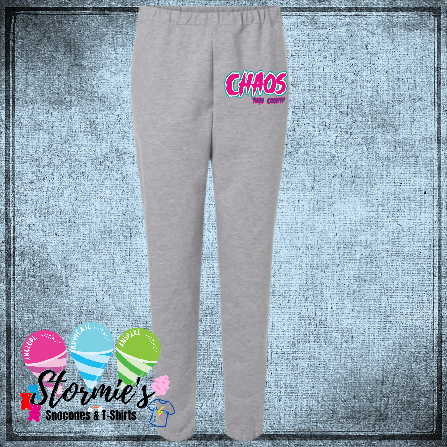 Chaos Softball 2025 YOUTH Gray Sweatpants