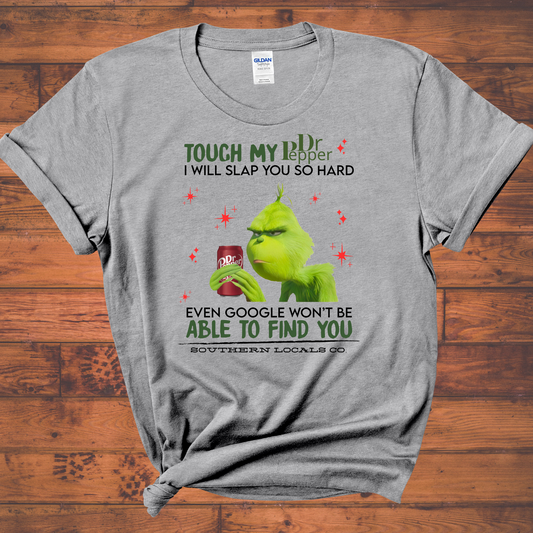Grinch Dr.Pepper Sport Gray SoftStyle Shirt